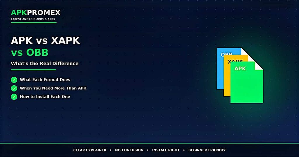 APK vs XAPK vs OBB